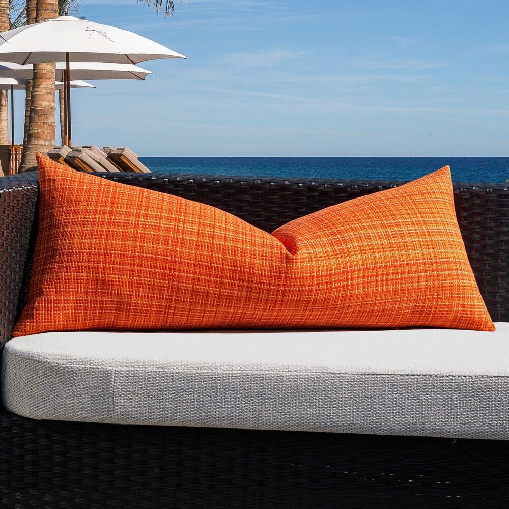 14x36 Inch Outdoor Waterproof Pillow Cover (Orange)